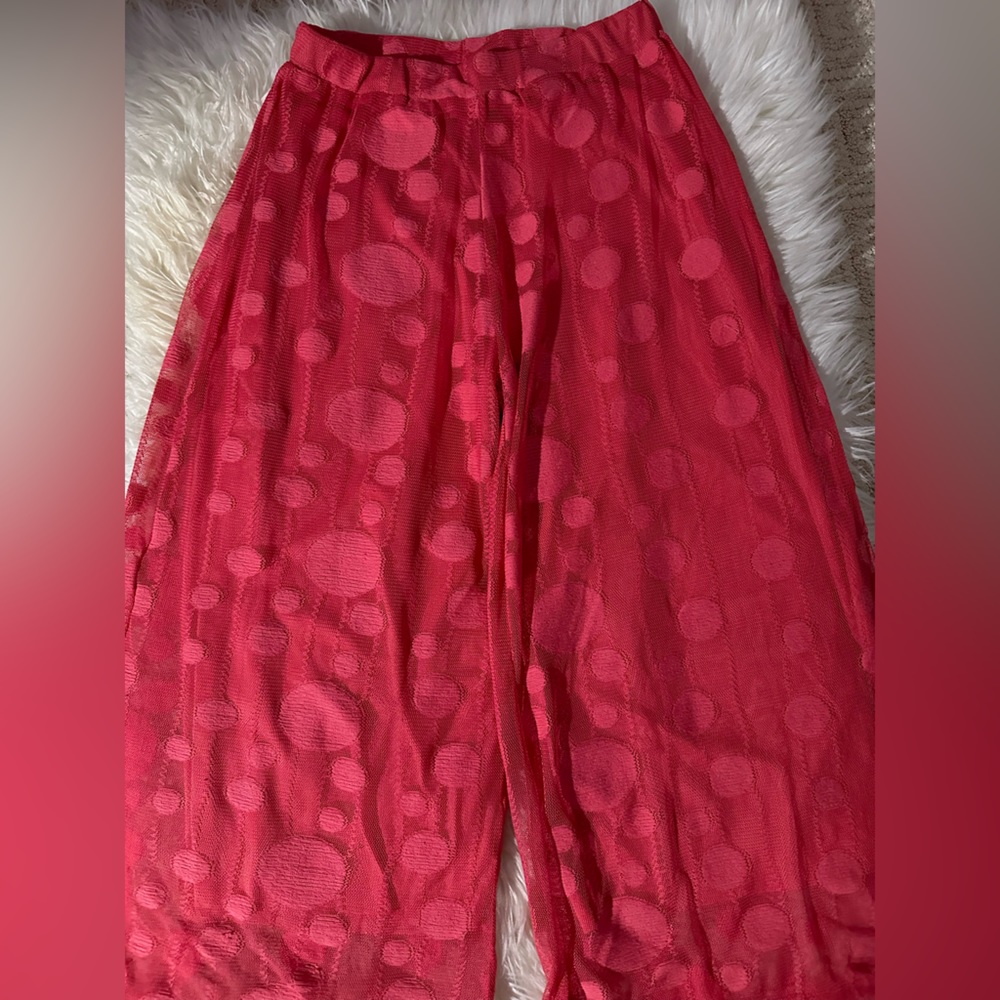 Pink wide legged trouser